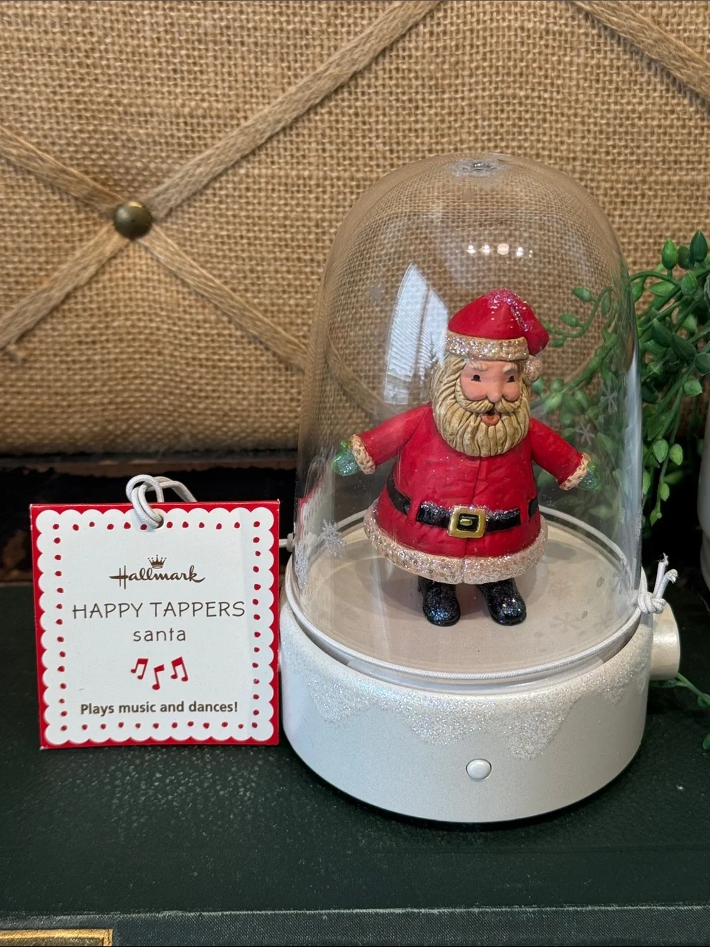 Hallmark Red Santa Happy Tappers Holiday Figurine